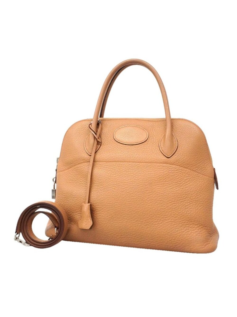 Hermes Handbag Bolide Taurillon Clemence Tabrillon Glitter Silver 2-Way Bag